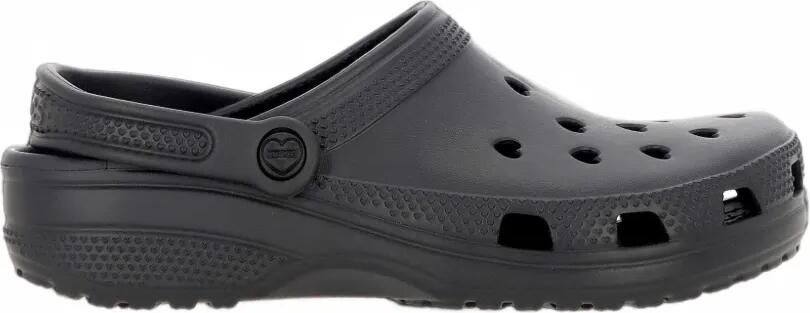 Crocs Classic heart-perforated mules Zwart