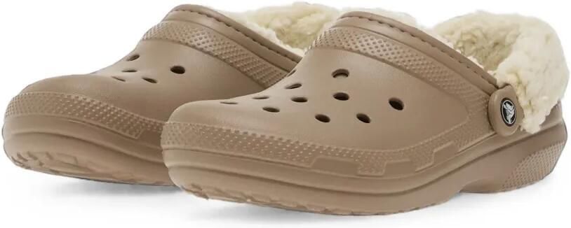 Crocs Classic klompen met fleecevoering Beige - Foto 3
