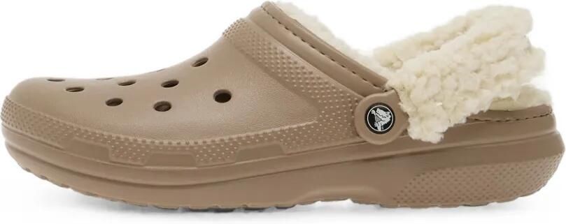 Crocs Classic klompen met fleecevoering Beige - Foto 4