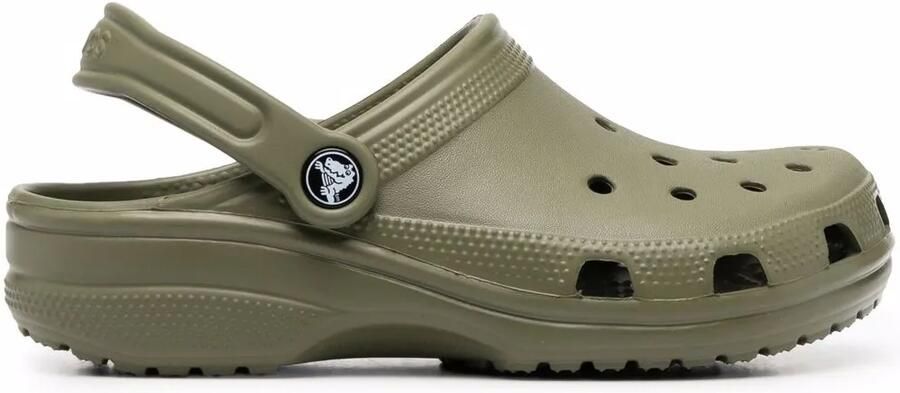 Crocs Classic klompen met logo-reliëf Groen