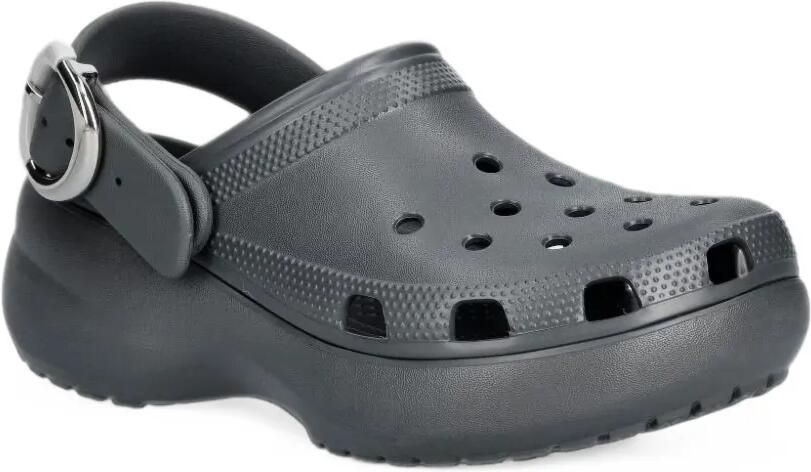 Crocs Classic Platform buckle-detail perforated mules Grijs - Foto 3