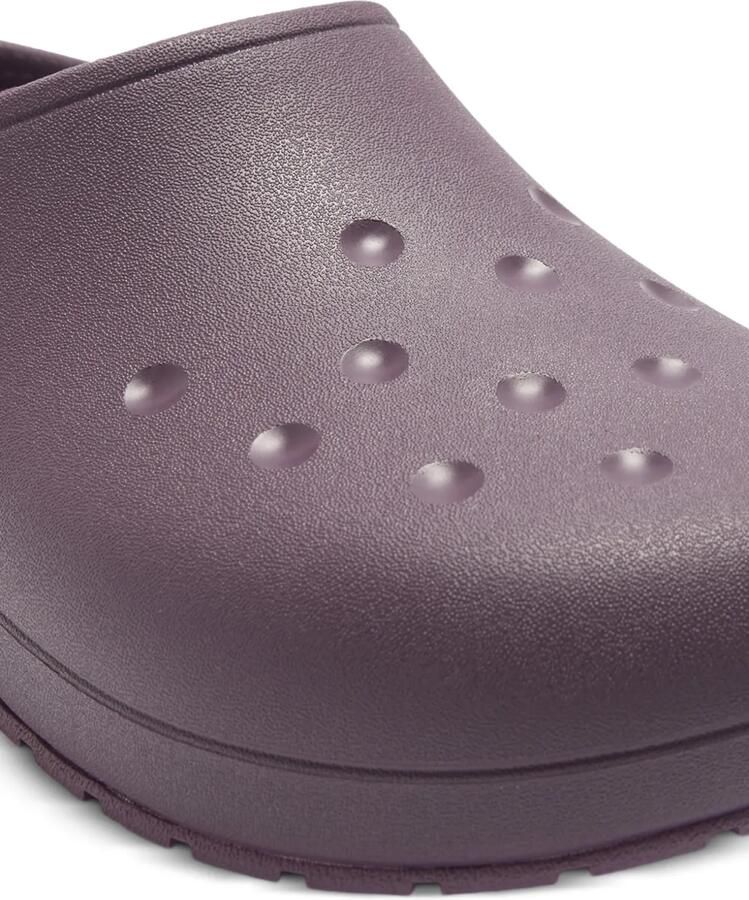 Crocs Classic Quiet Clog slippers met plateauzool en geperforeerde details Paars - Foto 3