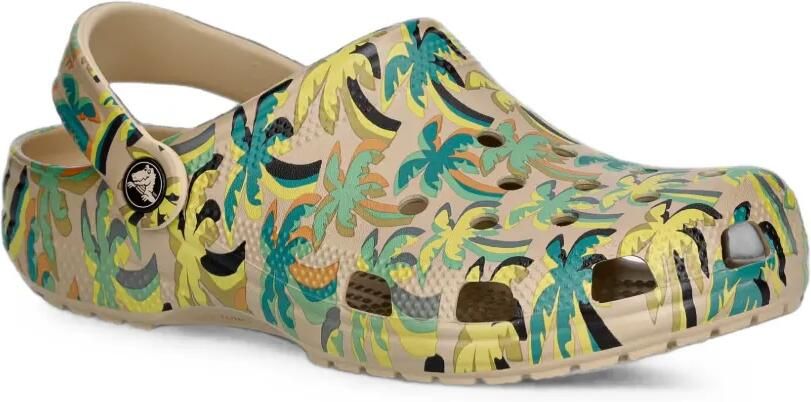 Crocs Classic Retro Summer slippers met palmprint Beige - Foto 3
