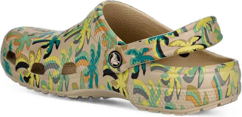 Crocs Classic Retro Summer slippers met palmprint Beige - Foto 4