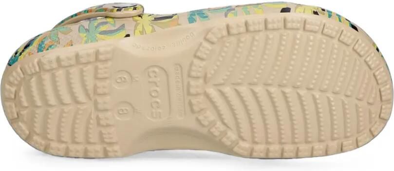 Crocs Classic Retro Summer slippers met palmprint Beige - Foto 5