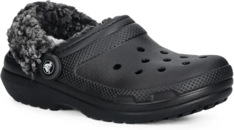Crocs Classic slippers met fleece voering Zwart - Foto 3
