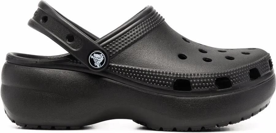 Crocs Clog slippers met plateauzool Zwart