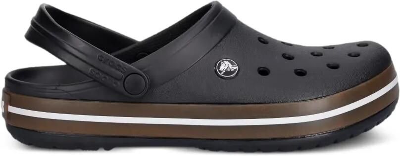 Crocs Crocband klompen met logo-patch en geperforeerde details Zwart