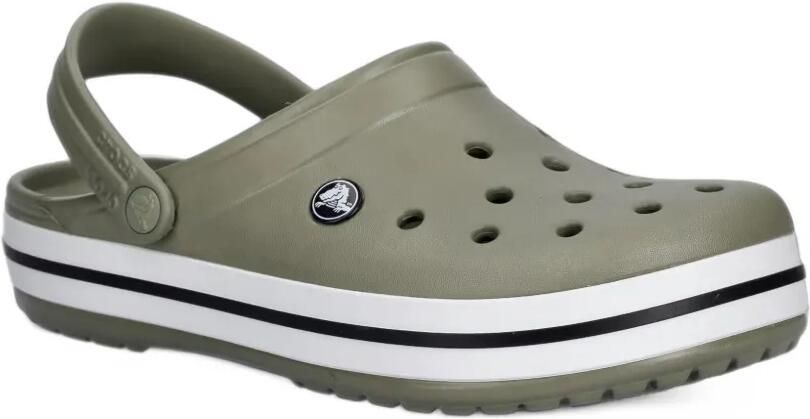 Crocs Crocband muiltjes met logo-patch en geperforeerde details Groen - Foto 2