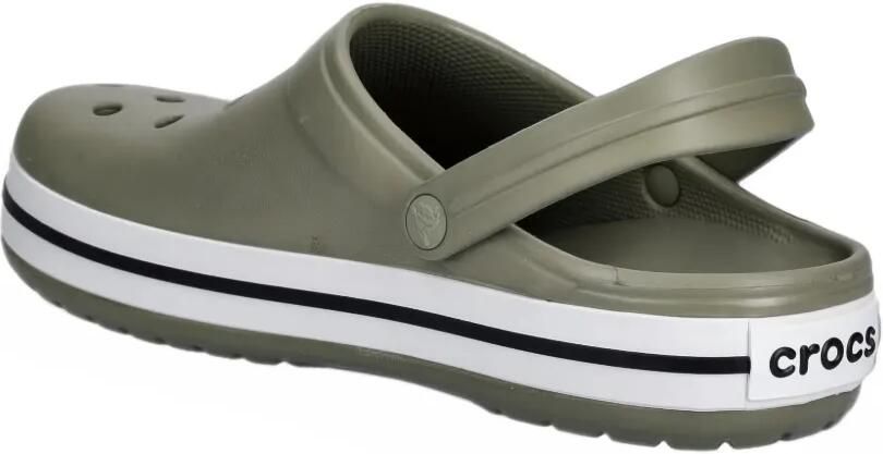 Crocs Crocband muiltjes met logo-patch en geperforeerde details Groen - Foto 3