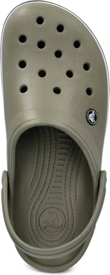 Crocs Crocband muiltjes met logo-patch en geperforeerde details Groen - Foto 4