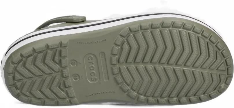 Crocs Crocband muiltjes met logo-patch en geperforeerde details Groen - Foto 5