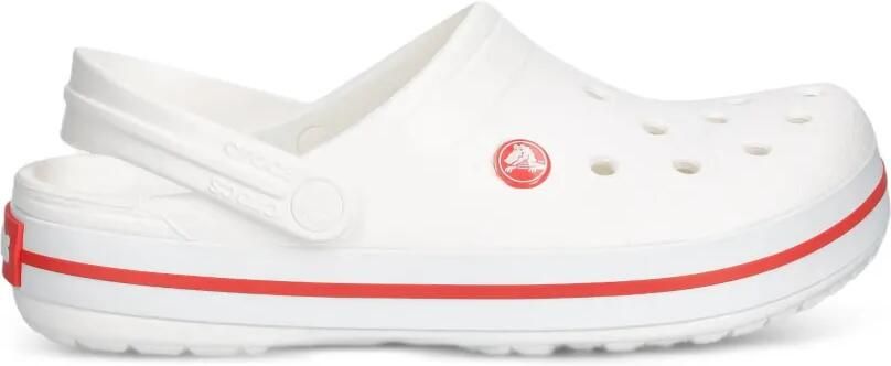 Crocs Crocband slingback klompen met geperforeerde details Wit