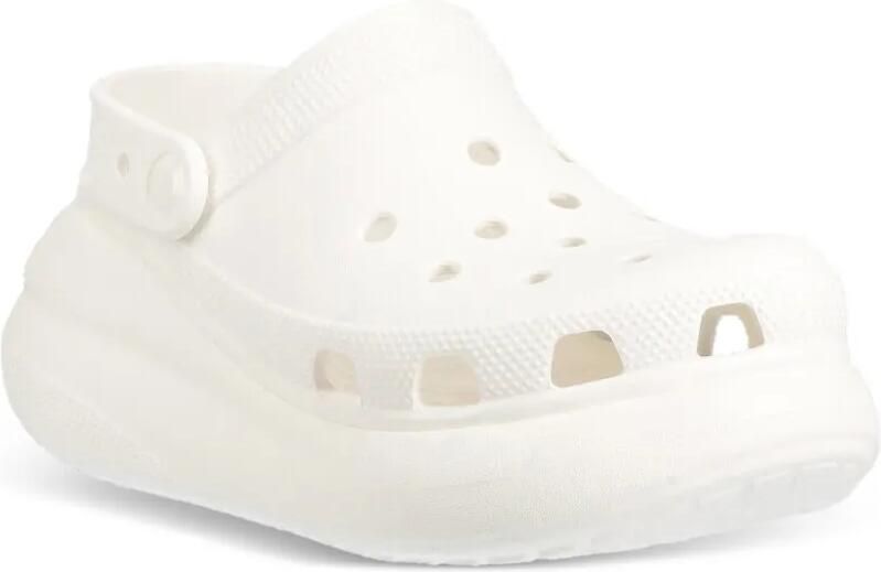 Crocs Crush klompen met plateauzool en geperforeerde details Wit