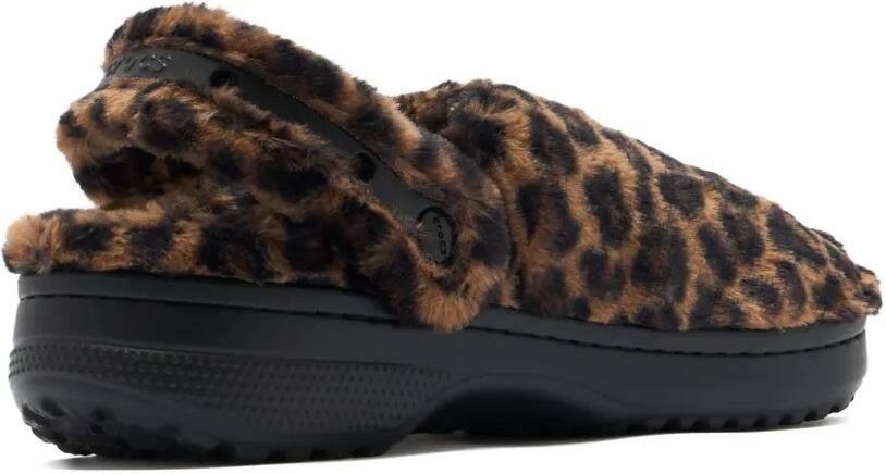 Crocs Donzige slippers met luipaardprint Bruin - Foto 4