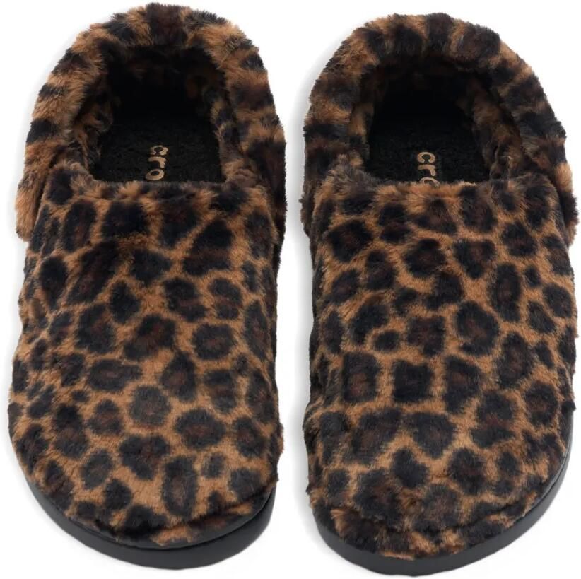 Crocs Donzige slippers met luipaardprint Bruin - Foto 3