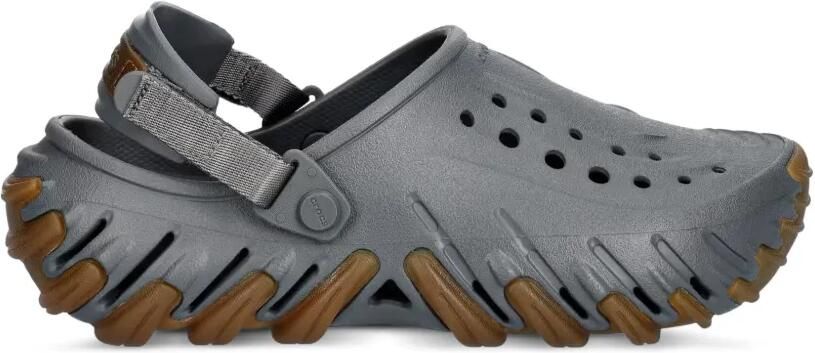 Crocs Echo Gum RO slingback klompen met geperforeerde details Grijs