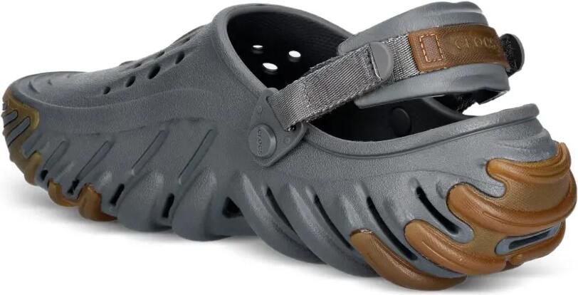 Crocs Echo Gum RO slingback klompen met geperforeerde details Grijs - Foto 3