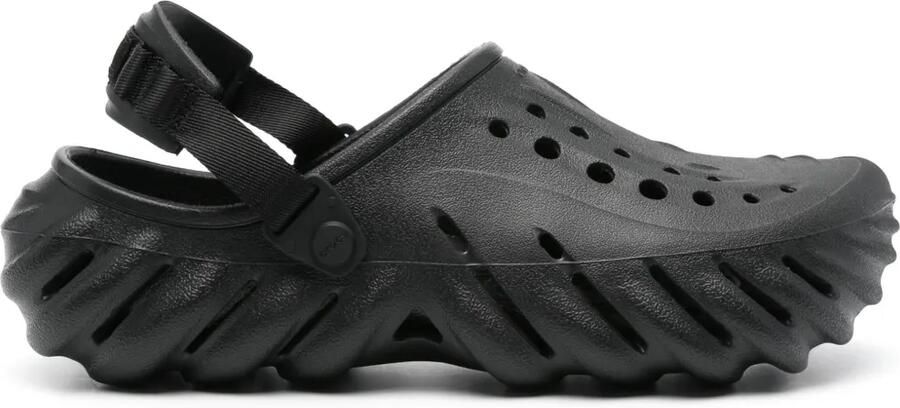 Crocs Echo klompen met logo-reliëf Zwart