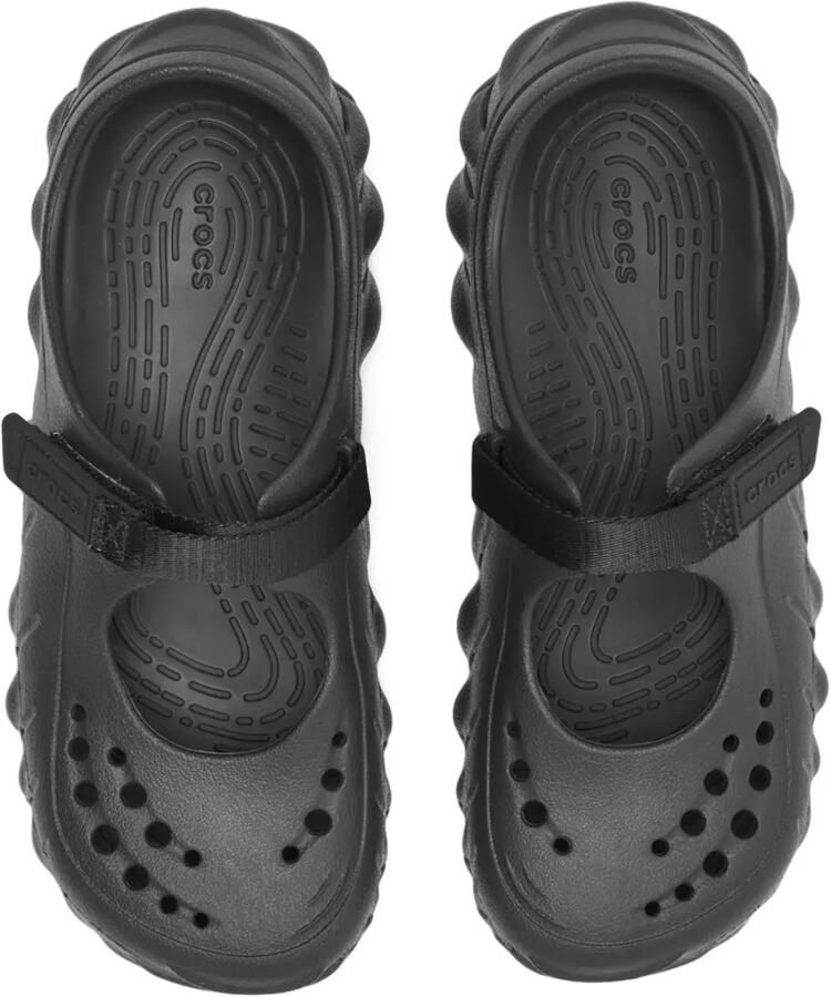Crocs Echo Mary Jane slip-ons sneakers met geperforeerde details Zwart - Foto 3
