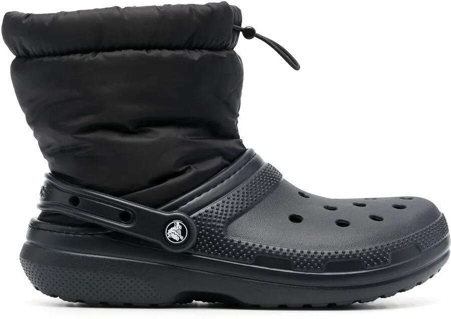 Crocs Enkellaarzen met gewatteerd vlak Zwart