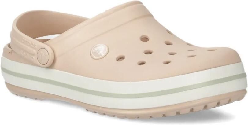 Crocs Geperforeerde gestreepte slippers Beige - Foto 4