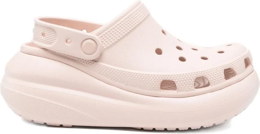 Crocs Geperforeerde klompen met plateauzool Roze