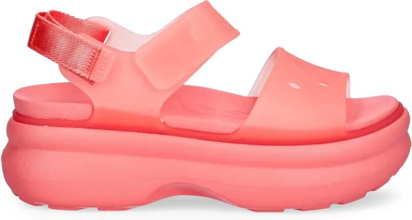 Crocs Geperforeerde sandalen met plateauzool Roze