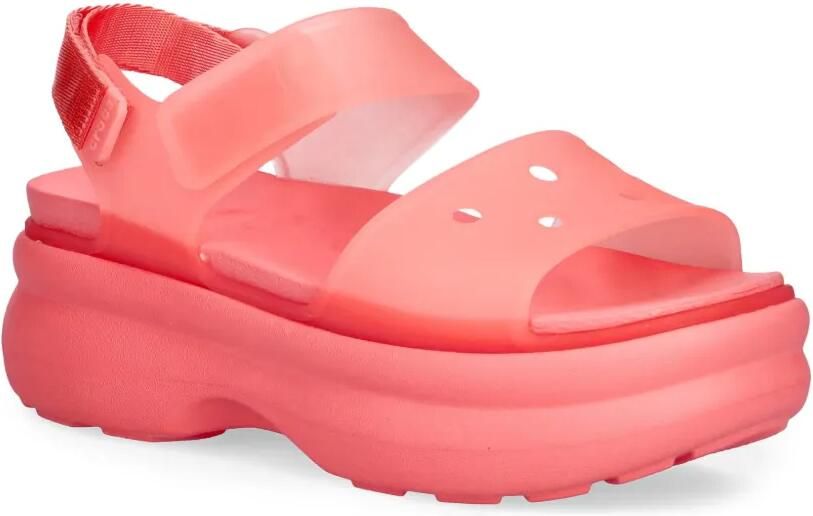 Crocs Geperforeerde sandalen met plateauzool Roze - Foto 5