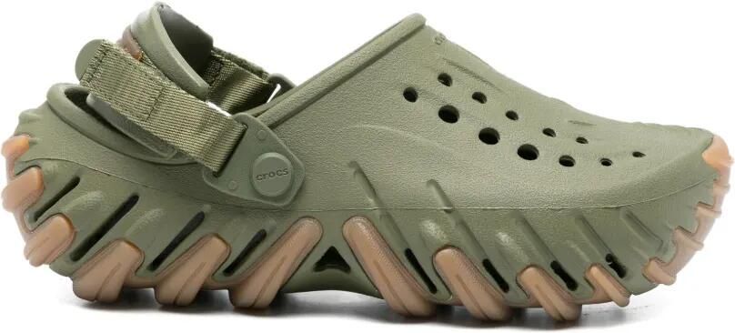 Crocs Geperforeerde slippers met bandje Groen