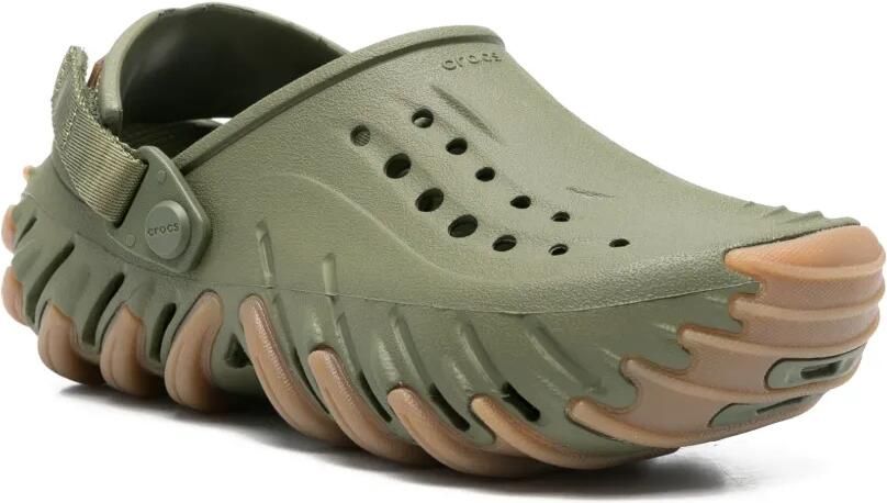 Crocs Geperforeerde slippers met bandje Groen - Foto 2