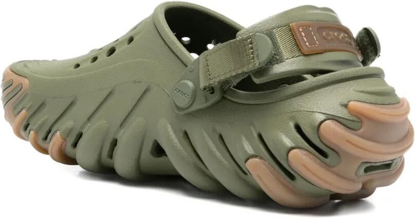 Crocs Geperforeerde slippers met bandje Groen - Foto 4