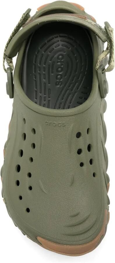 Crocs Geperforeerde slippers met bandje Groen - Foto 3