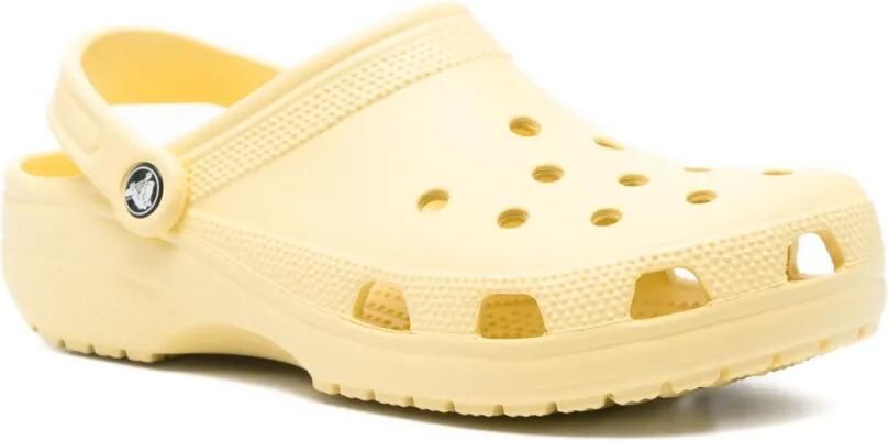 Crocs Geperforeerde slippers met hak Geel - Foto 4