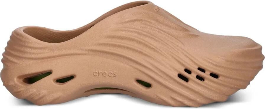 Crocs Geribbelde slippers Beige