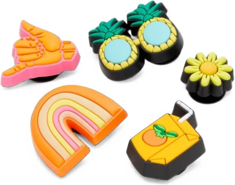 Crocs Jibbitz Sunshine Is Fine vijf schoenenbedels Oranje - Foto 3