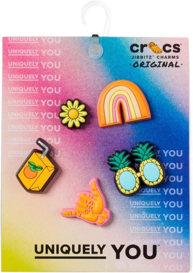 Crocs Jibbitz Sunshine Is Fine vijf schoenenbedels Oranje - Foto 2