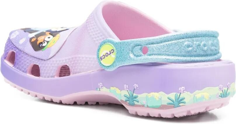 Crocs Kids Bluey slippers met vlinderapplicatie Paars - Foto 3