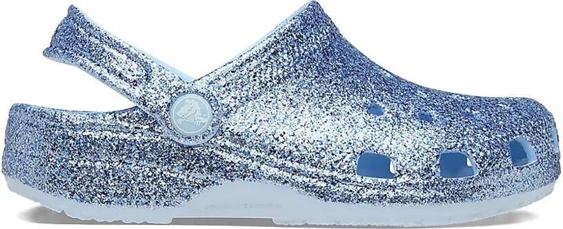 Crocs Kids Classic Chunky Glitter klompen Blauw