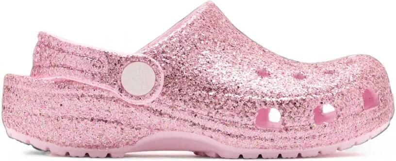 Crocs Kids Classic Chunky Glitter klompen Roze