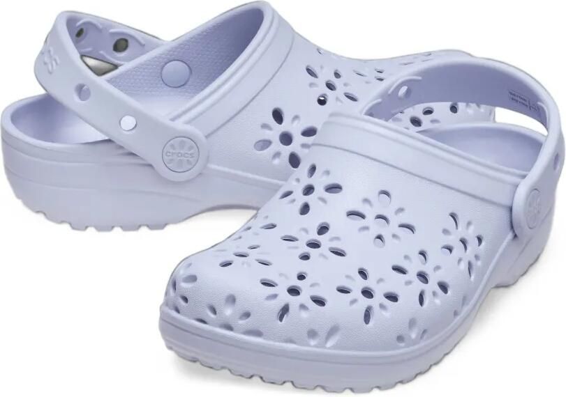 Crocs Classic floral cut-out clogs Paars - Foto 2