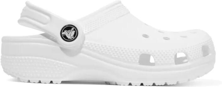 Crocs Kids Classic geperforeerde sandalen Wit
