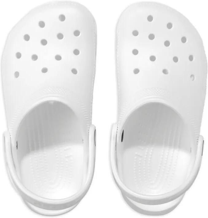 Crocs Kids Classic geperforeerde sandalen Wit - Foto 3