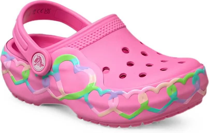 Crocs Kids Classic Heart Lights klompen Roze