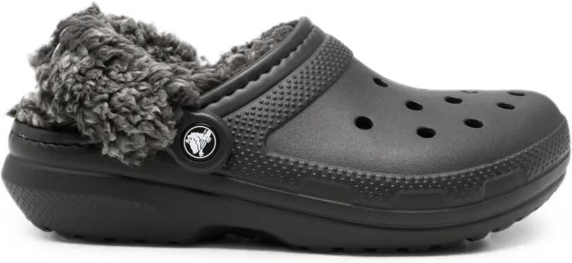 Crocs Kids Classic klompen met fleecevoering Zwart