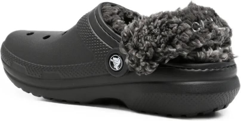 Crocs Kids Classic klompen met fleecevoering Zwart - Foto 3