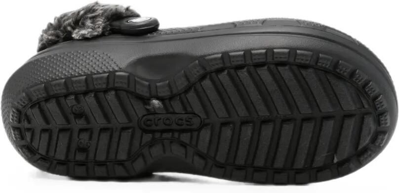 Crocs Kids Classic klompen met fleecevoering Zwart - Foto 4
