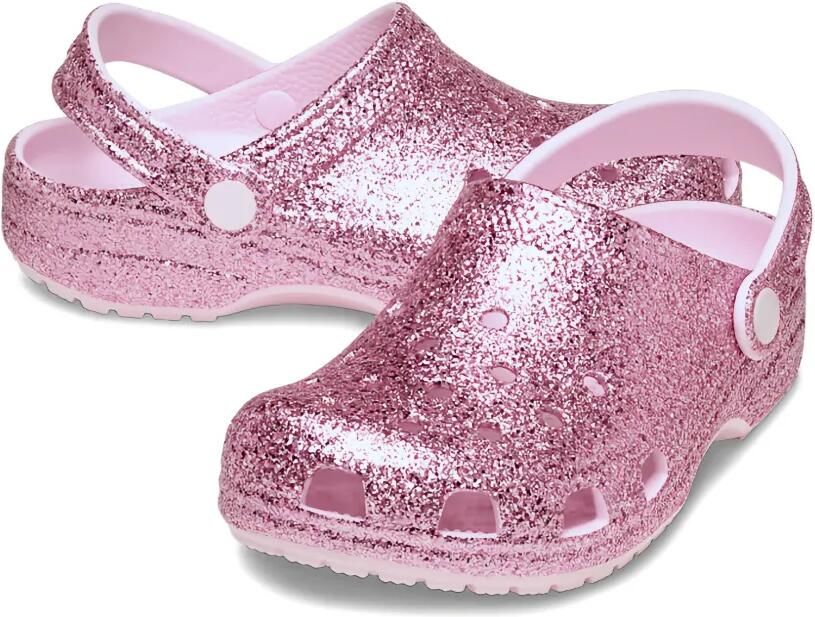 Crocs Kids Classic klompen met glitters Roze