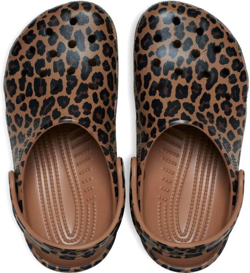 Crocs Kids Classic klompen met luipaardprint Bruin - Foto 2