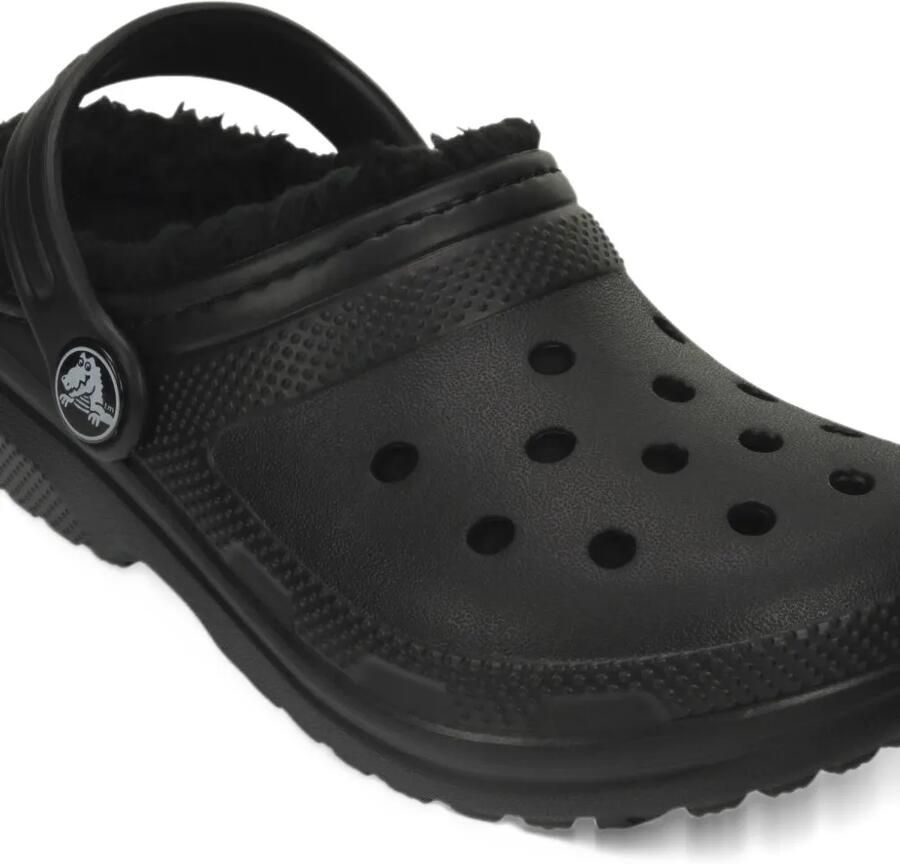 Crocs Kids Classic Lined TD "Black" klompen Zwart